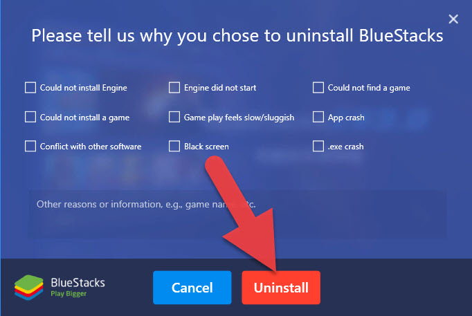 Cómo desinstalar Bluestacks